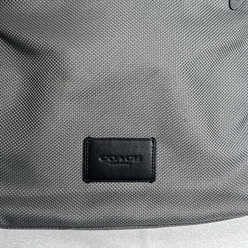 Coach F37609 Crossbody Nylon Black Leather‎ Mens Travel Work Bag - Picture 2 of 12